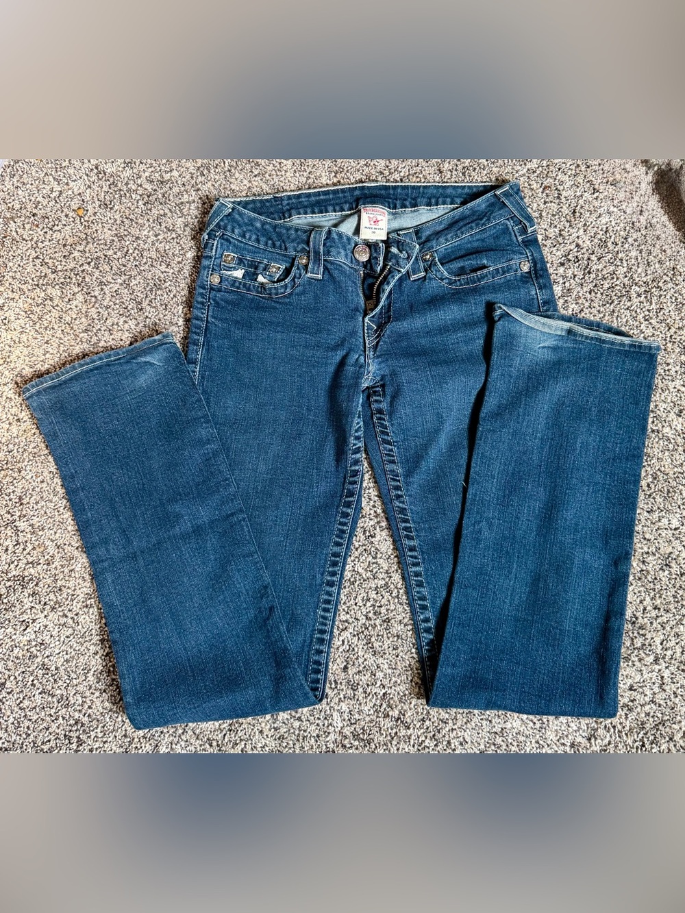 True Religion Straight Leg Jeans.